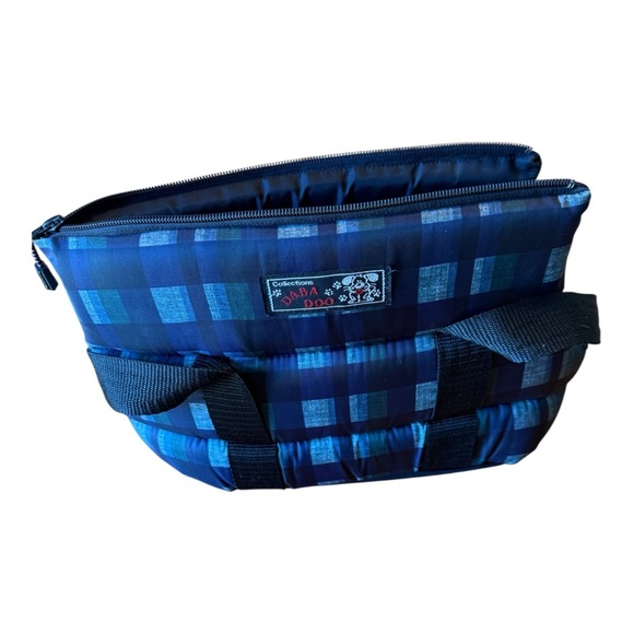 Daba Doo - Pet Carrier - Very Berrie Dark Green Plaid - Picture 2 of 11